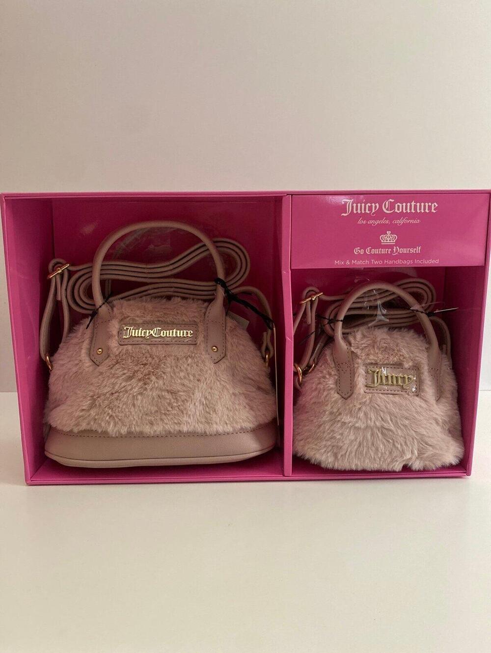 Juicy Couture fluffy mini bag set